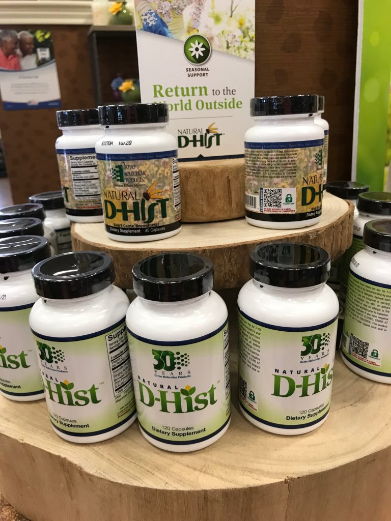 display of d hist vitamins