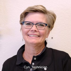 Cyn female pharmacy technician